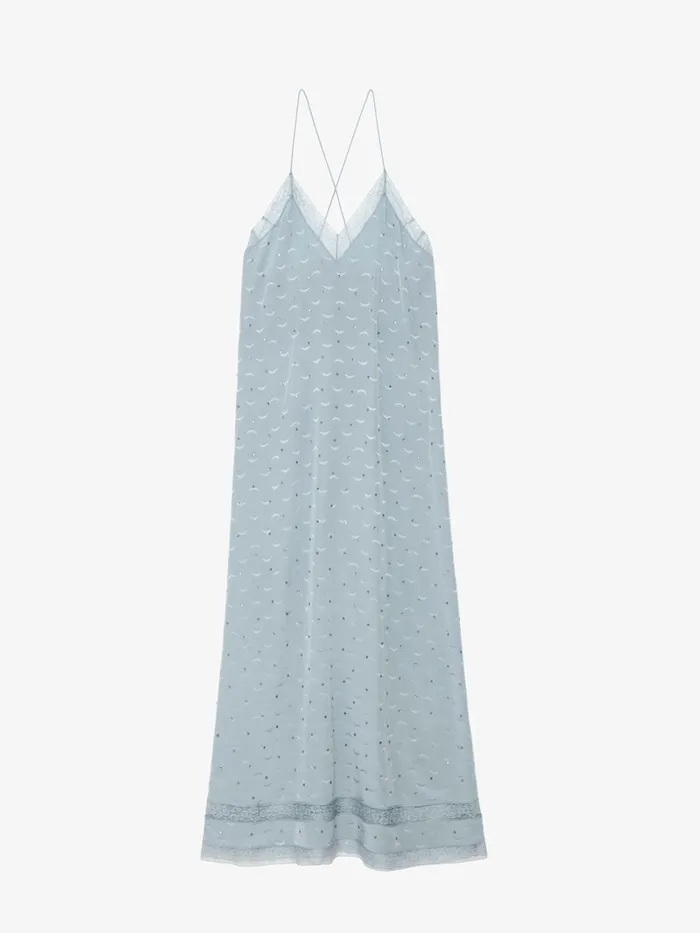 Women Zadig and Voltaire Dresses and Skirts Reman Silk Jacquard Dress Glacier