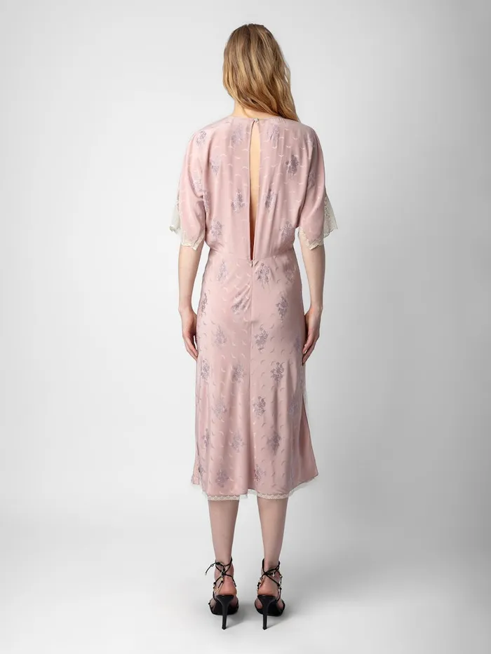 Women Zadig and Voltaire Dresses and Skirts Rey Silk Jacquard Dress Primrose