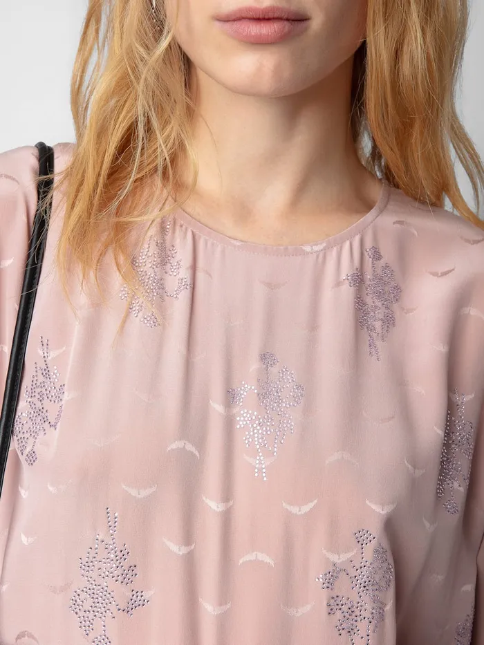 Women Zadig and Voltaire Dresses and Skirts Rey Silk Jacquard Dress Primrose