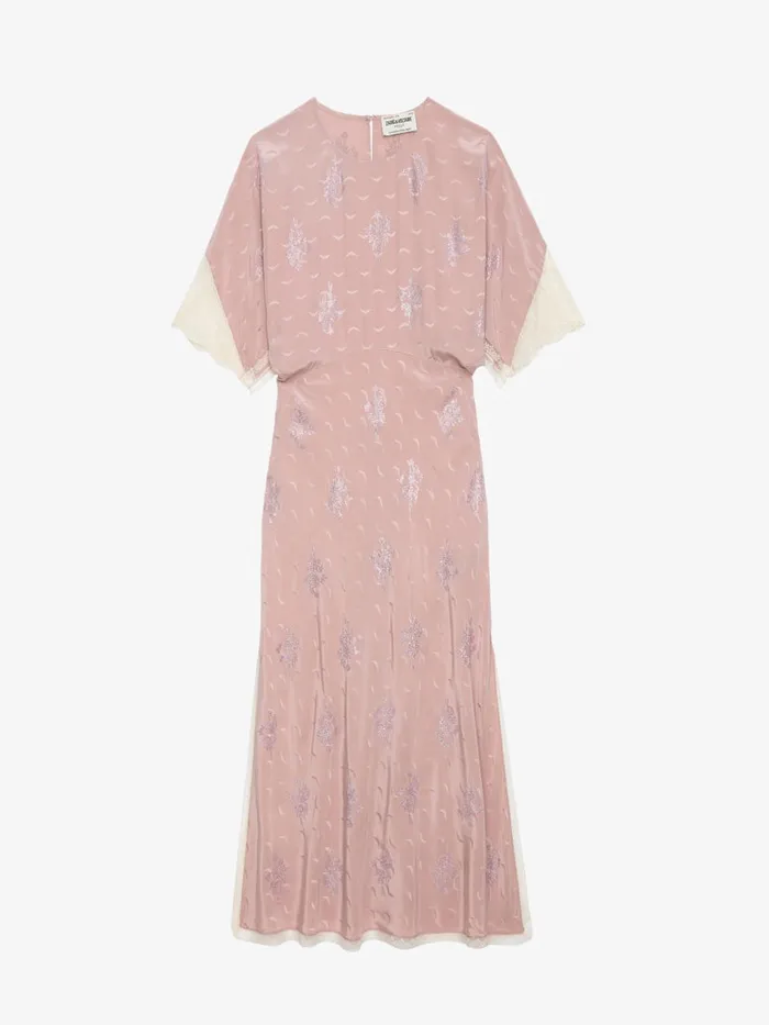 Women Zadig and Voltaire Dresses and Skirts Rey Silk Jacquard Dress Primrose