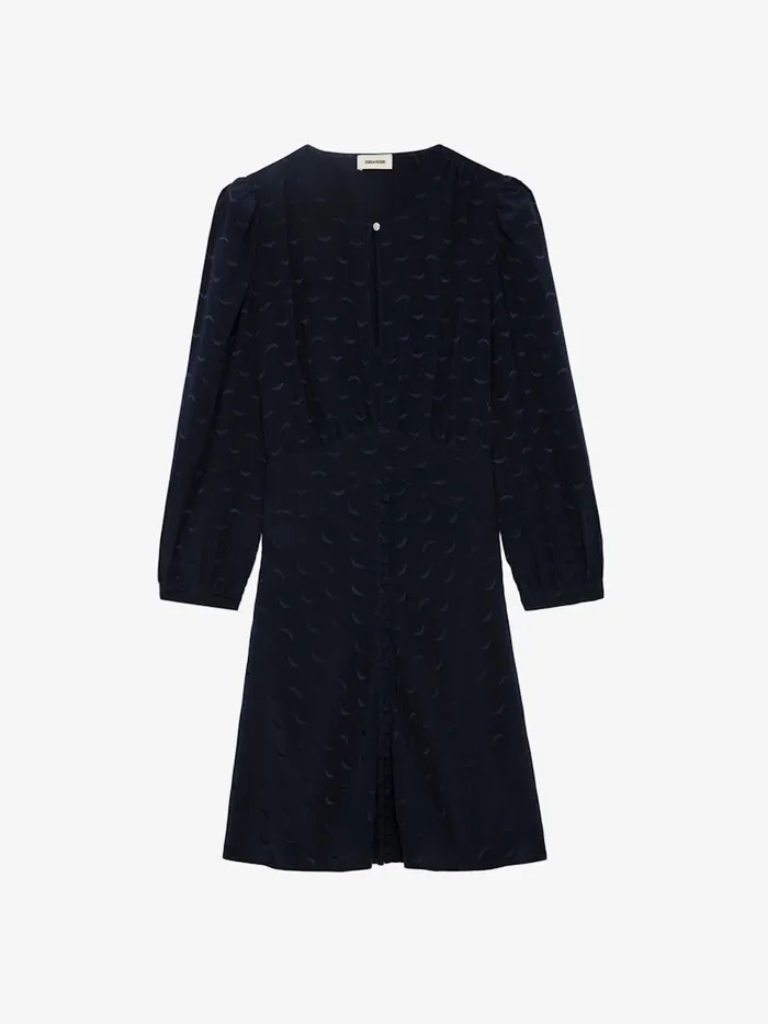 Women Zadig and Voltaire Dresses and Skirts Rhodri Silk Jacquard Dress Encre