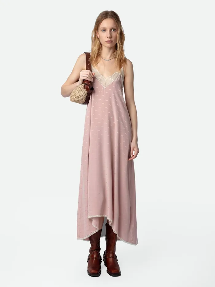 Women Zadig and Voltaire Dresses and Skirts Risty Silk Jacquard Dress Primrose