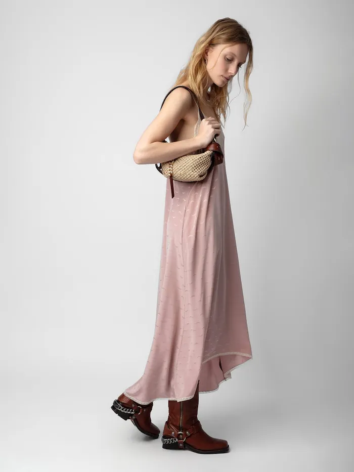 Women Zadig and Voltaire Dresses and Skirts Risty Silk Jacquard Dress Primrose