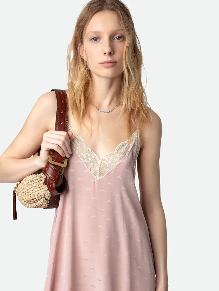 Women Zadig and Voltaire Dresses and Skirts Risty Silk Jacquard Dress Primrose