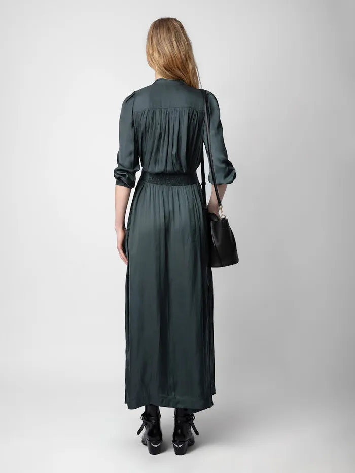 Women Zadig and Voltaire Dresses and Skirts Ritchil Satin Dress Nori