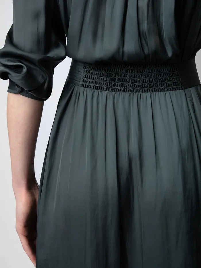 Women Zadig and Voltaire Dresses and Skirts Ritchil Satin Dress Nori