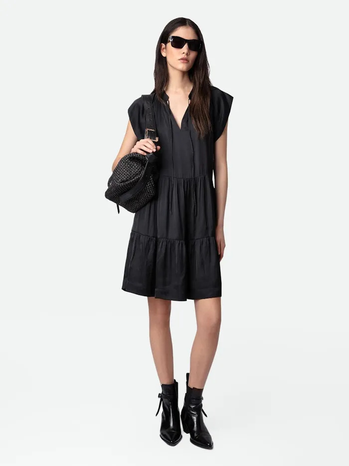 Women Zadig and Voltaire Dresses and Skirts Rito Satin Dress Black