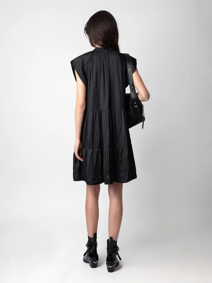 Women Zadig and Voltaire Dresses and Skirts Rito Satin Dress Black