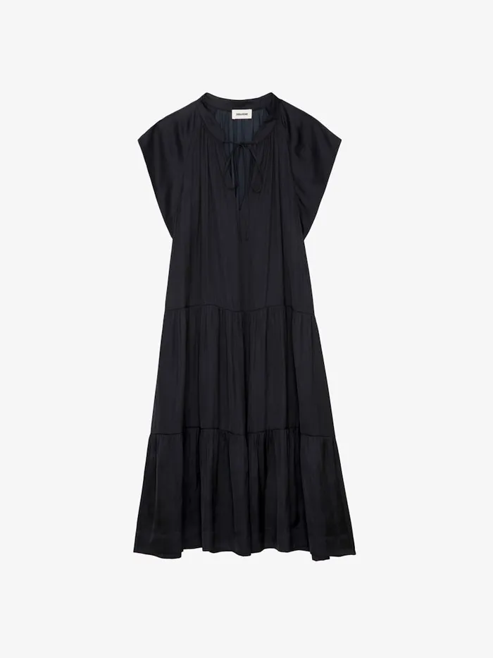 Women Zadig and Voltaire Dresses and Skirts Rito Satin Dress Black
