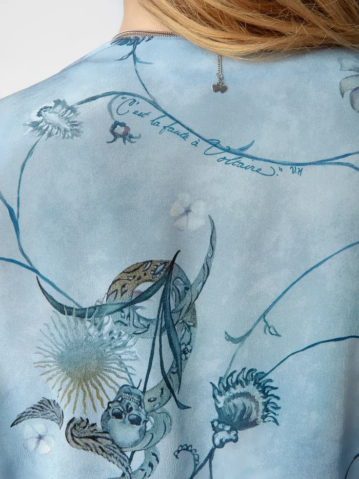Women Zadig and Voltaire Dresses and Skirts Rogers Silk Dress Glacier