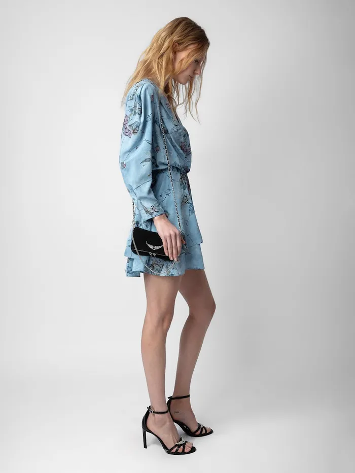 Women Zadig and Voltaire Dresses and Skirts Rogers Silk Dress Glacier