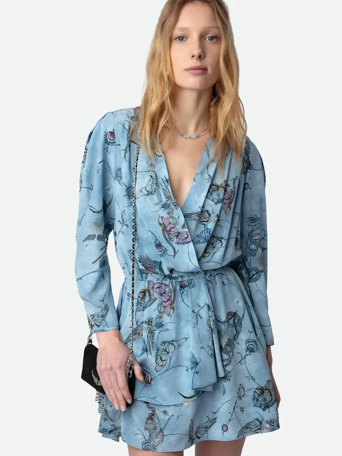 Women Zadig and Voltaire Dresses and Skirts Rogers Silk Dress Glacier