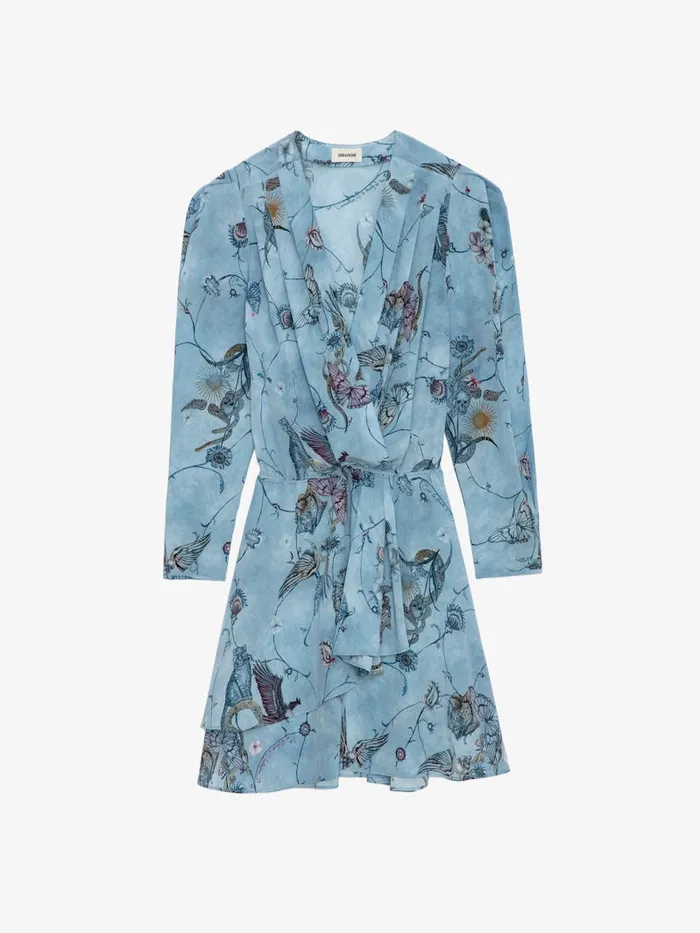 Women Zadig and Voltaire Dresses and Skirts Rogers Silk Dress Glacier