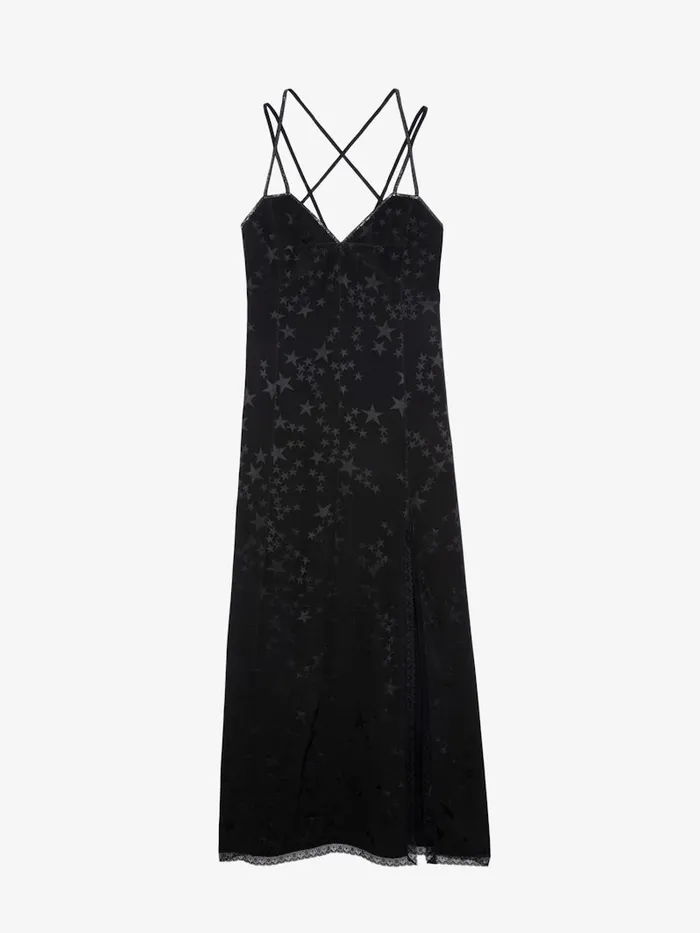 Women Zadig and Voltaire Dresses and Skirts Rohal Silk Jacquard Dress Black