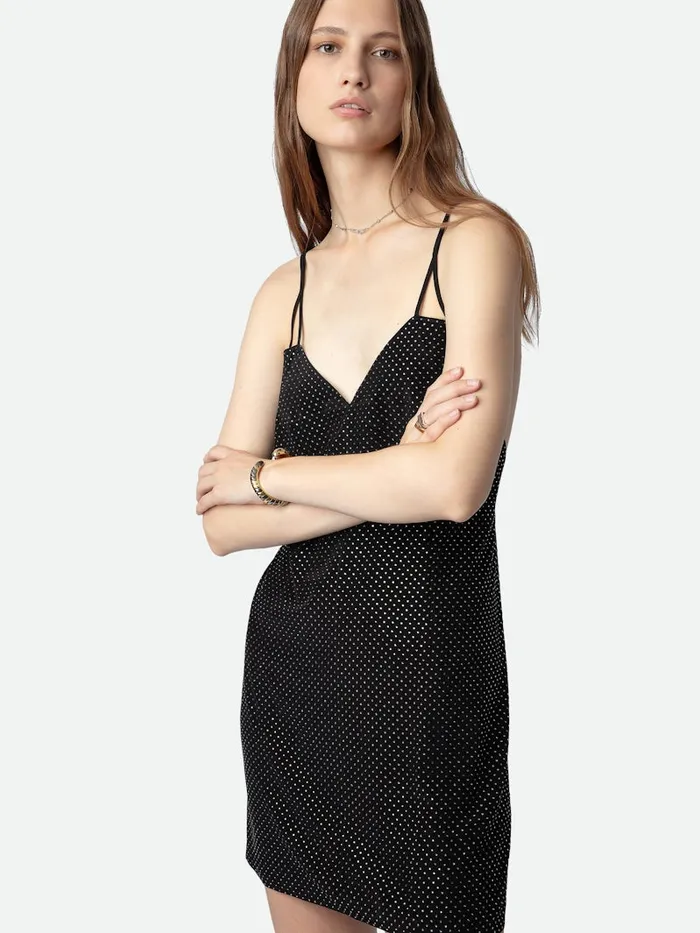 Women Zadig and Voltaire Dresses and Skirts Rohana Diamant Silk Dress Black