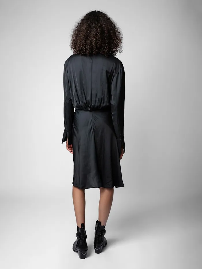 Women Zadig and Voltaire Dresses and Skirts Rozo Satin Dress Black