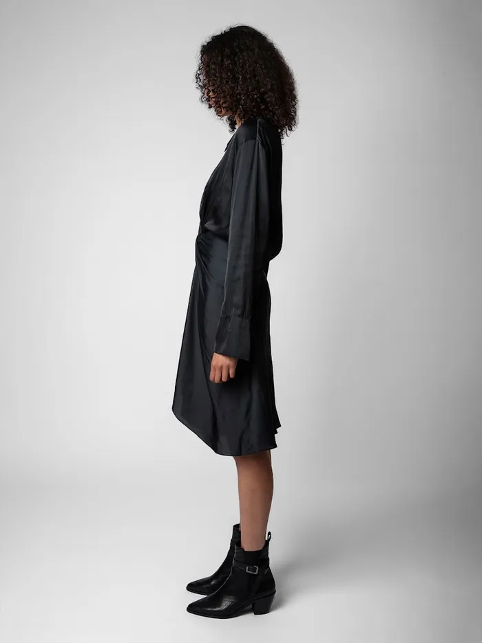 Women Zadig and Voltaire Dresses and Skirts Rozo Satin Dress Black