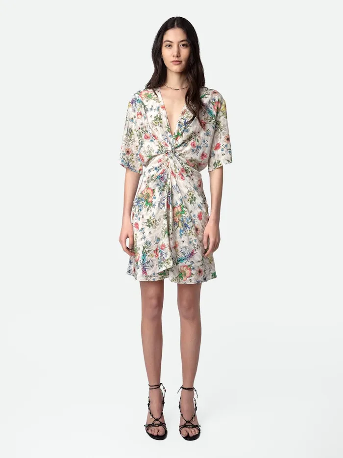 Women Zadig and Voltaire Dresses and Skirts Rozom Silk Dress Vanille