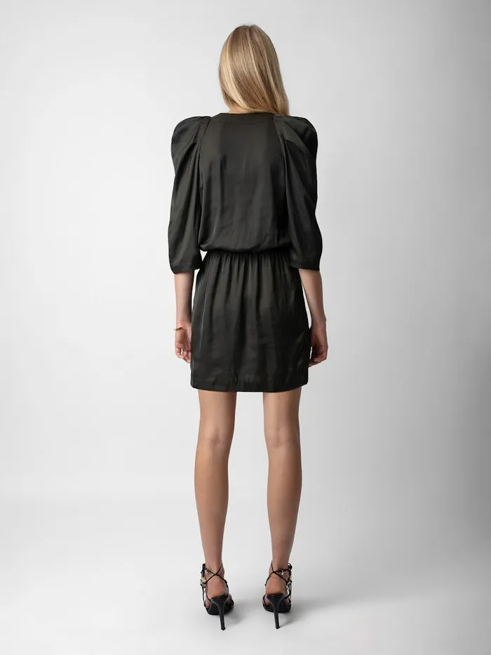 Women Zadig and Voltaire Dresses and Skirts Ruz Satin Dress Slate