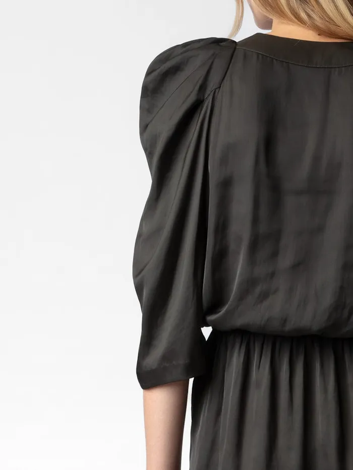 Women Zadig and Voltaire Dresses and Skirts Ruz Satin Dress Slate