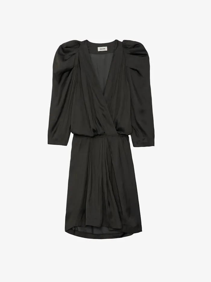Women Zadig and Voltaire Dresses and Skirts Ruz Satin Dress Slate