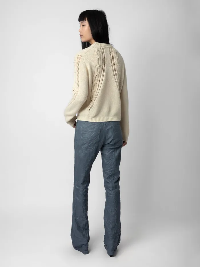 Women Zadig and Voltaire Embellishment Morley Sweater Vanille