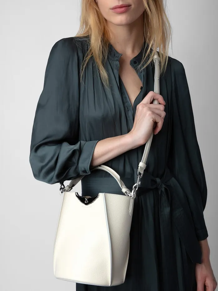 Women Zadig and Voltaire Handbags Borderline Bucket Bag Flash