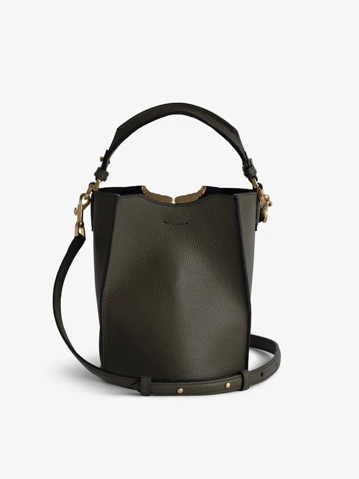 Women Zadig and Voltaire Handbags Borderline Bucket Bag Record