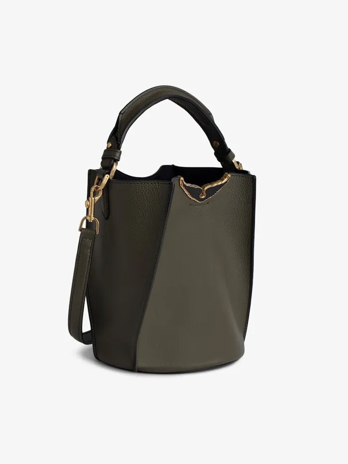 Women Zadig and Voltaire Handbags Borderline Bucket Bag Record