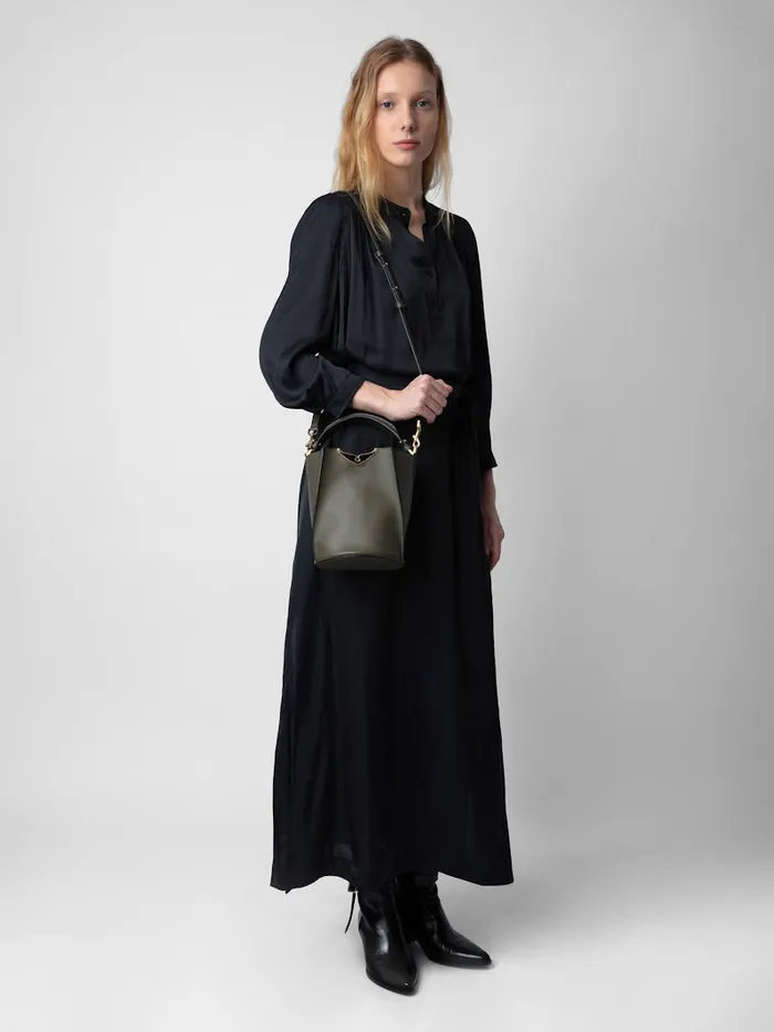 Women Zadig and Voltaire Handbags Borderline Bucket Bag Record