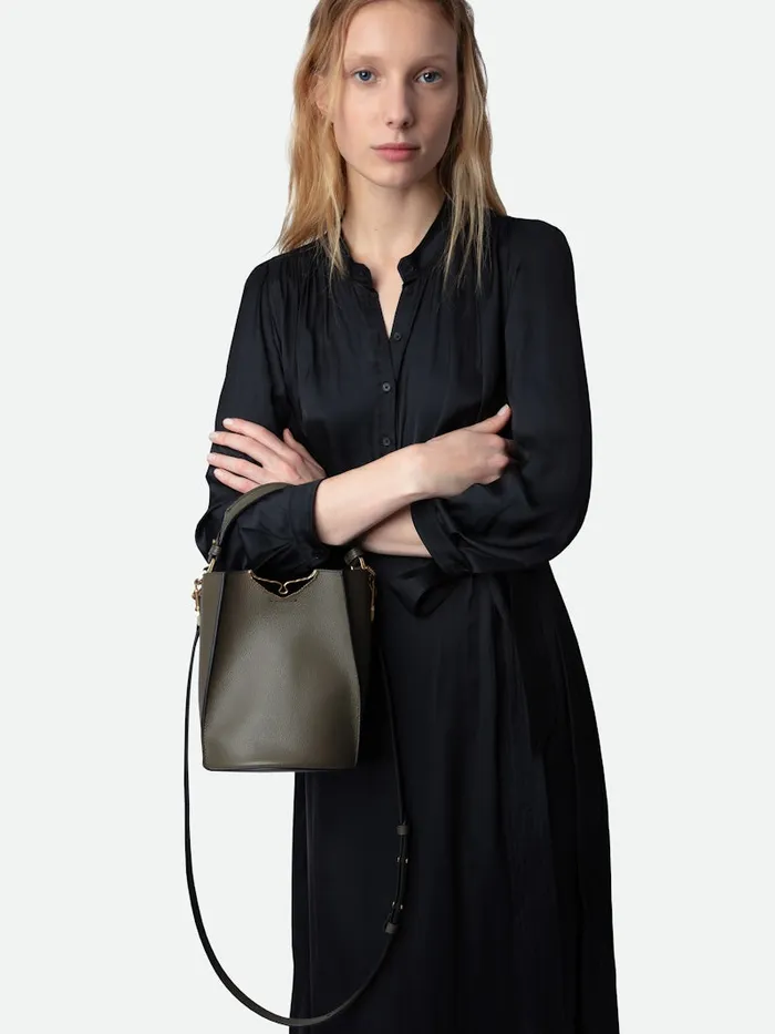 Women Zadig and Voltaire Handbags Borderline Bucket Bag Record