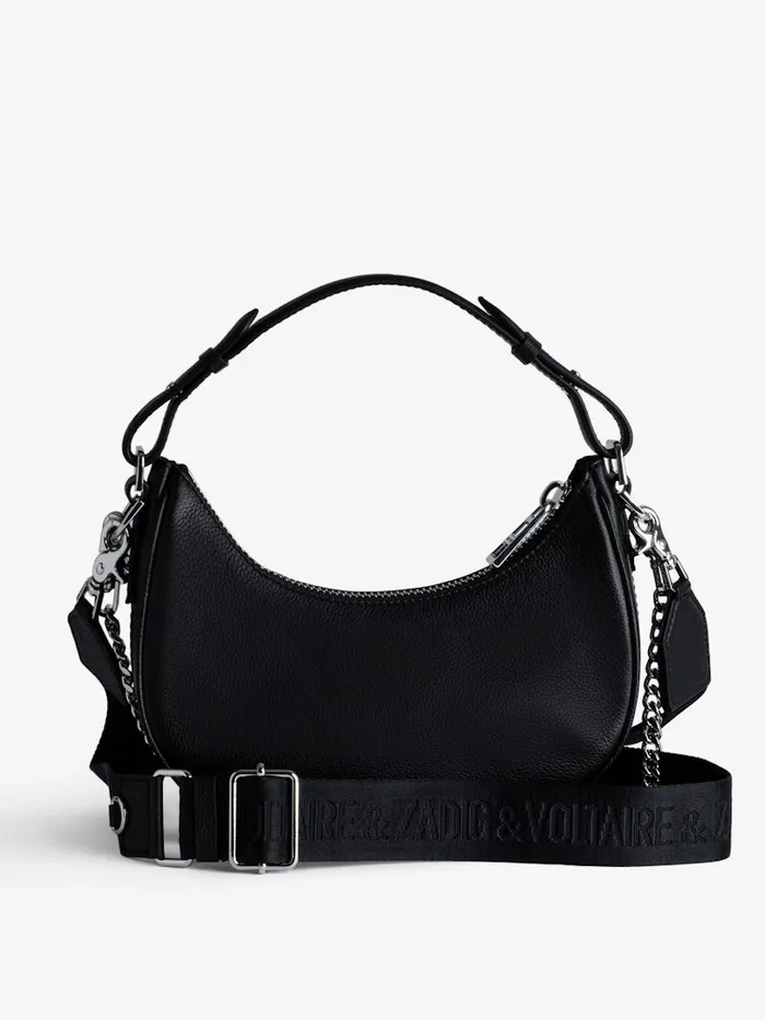 Women Zadig and Voltaire Handbags Moonrock Bag Black