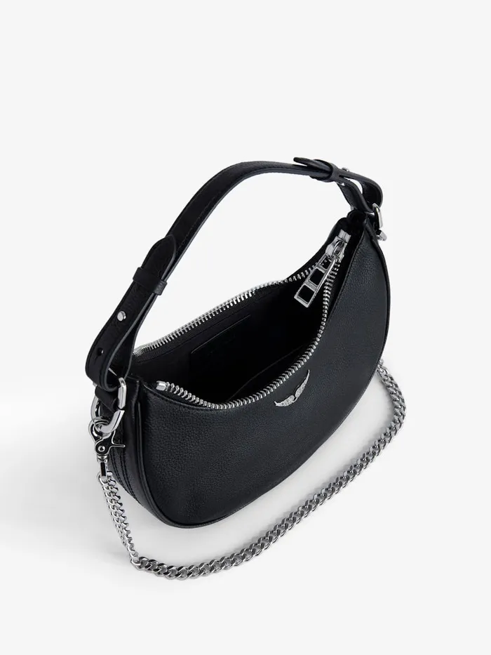 Women Zadig and Voltaire Handbags Moonrock Bag Black