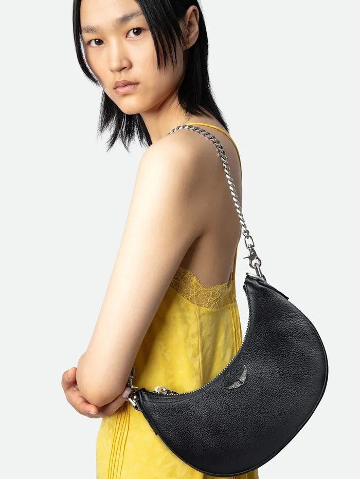 Women Zadig and Voltaire Handbags Moonrock Bag Black