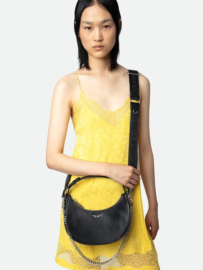 Women Zadig and Voltaire Handbags Moonrock Bag Black