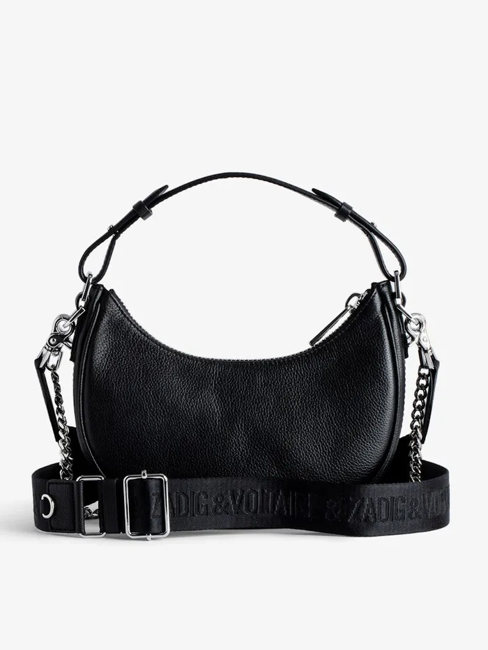 Women Zadig and Voltaire Handbags Moonrock Dotted Swiss Bag Black
