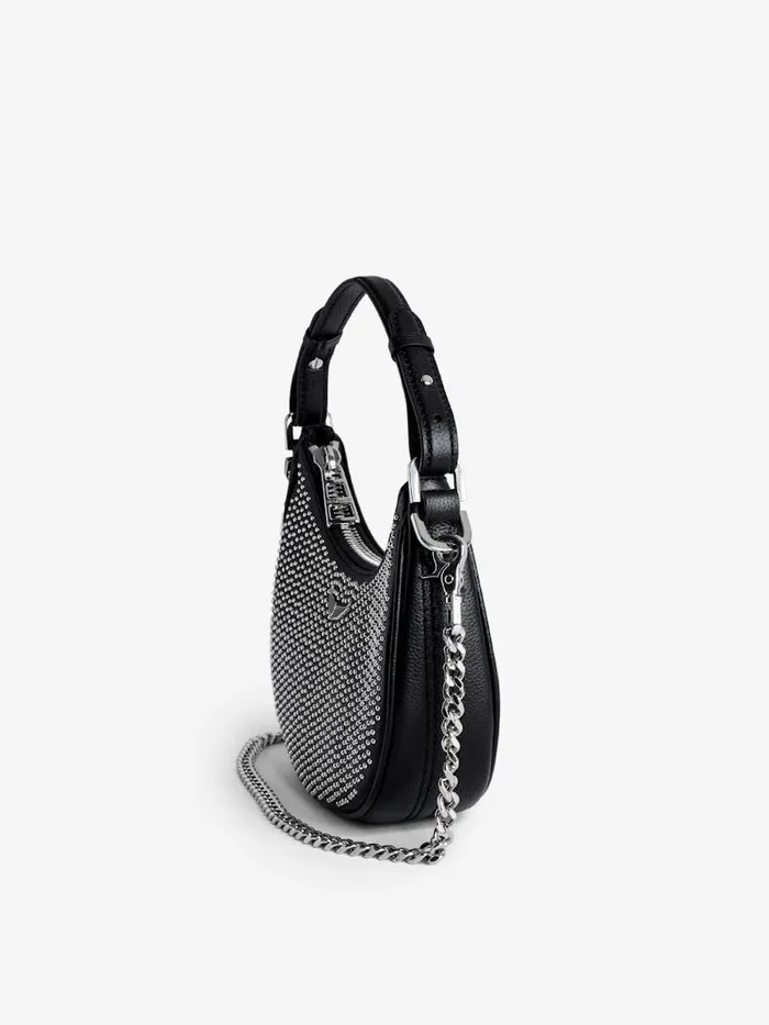 Women Zadig and Voltaire Handbags Moonrock Dotted Swiss Bag Black