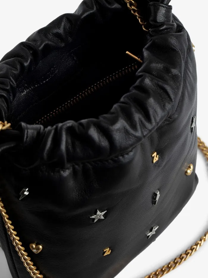 Women Zadig and Voltaire Handbags Rock To Go Lucky Charms Bag Black
