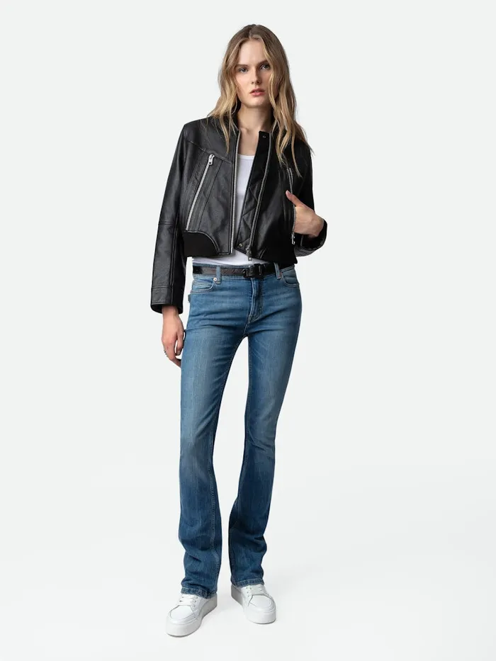 Women Zadig and Voltaire Jackets and Coats Bunta Reversible Leather Jacket Black Women Zadig and Voltaire Jackets and Coats Bunta Reversible Leather Jacket Black