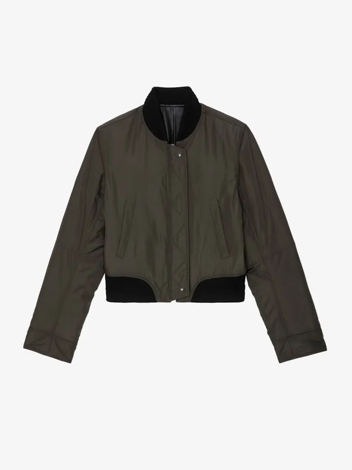 Women Zadig and Voltaire Jackets and Coats Bunta Reversible Leather Jacket Black