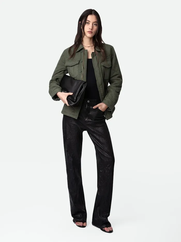 Women Zadig and Voltaire Jackets and Coats Kayak Jacket Kaki