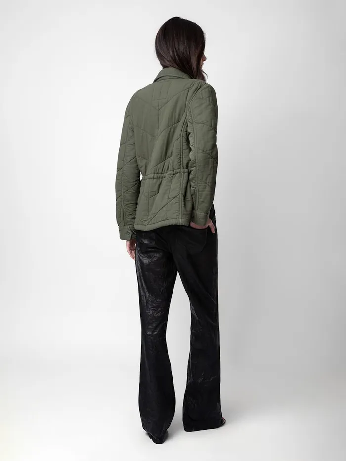 Women Zadig and Voltaire Jackets and Coats Kayak Jacket Kaki