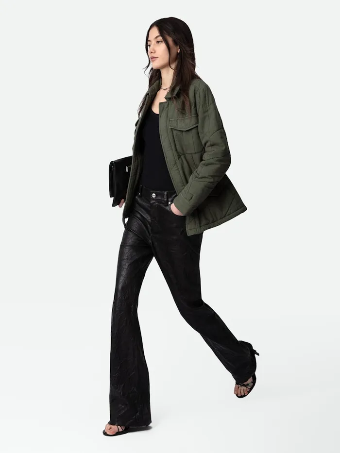 Women Zadig and Voltaire Jackets and Coats Kayak Jacket Kaki