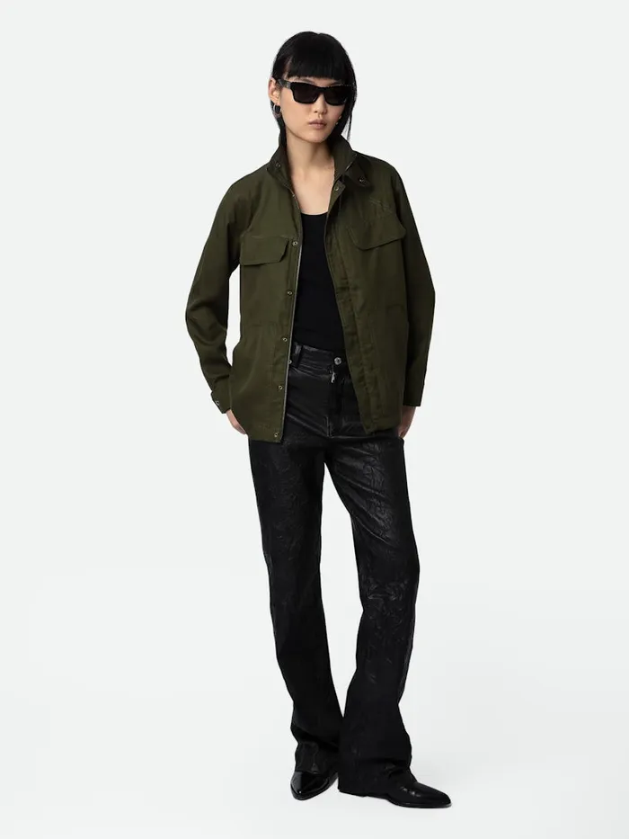 Women Zadig and Voltaire Jackets and Coats Kayaka Military Jacket Wakame