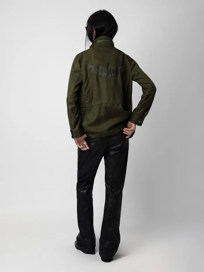 Women Zadig and Voltaire Jackets and Coats Kayaka Military Jacket Wakame