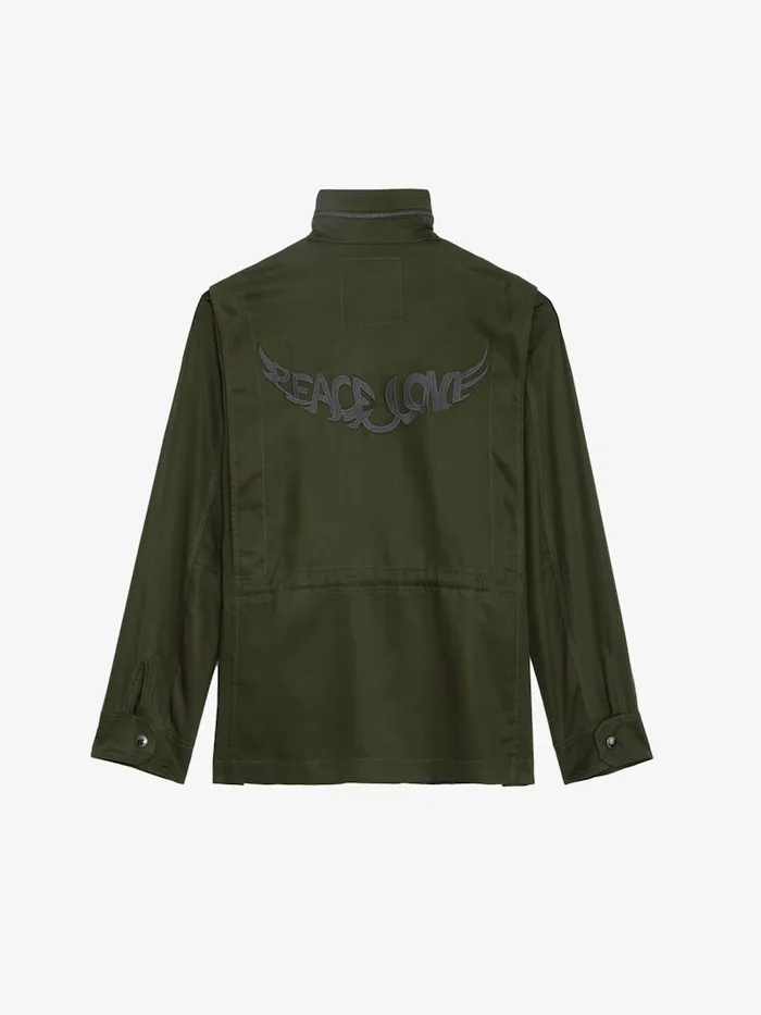Women Zadig and Voltaire Jackets and Coats Kayaka Military Jacket Wakame