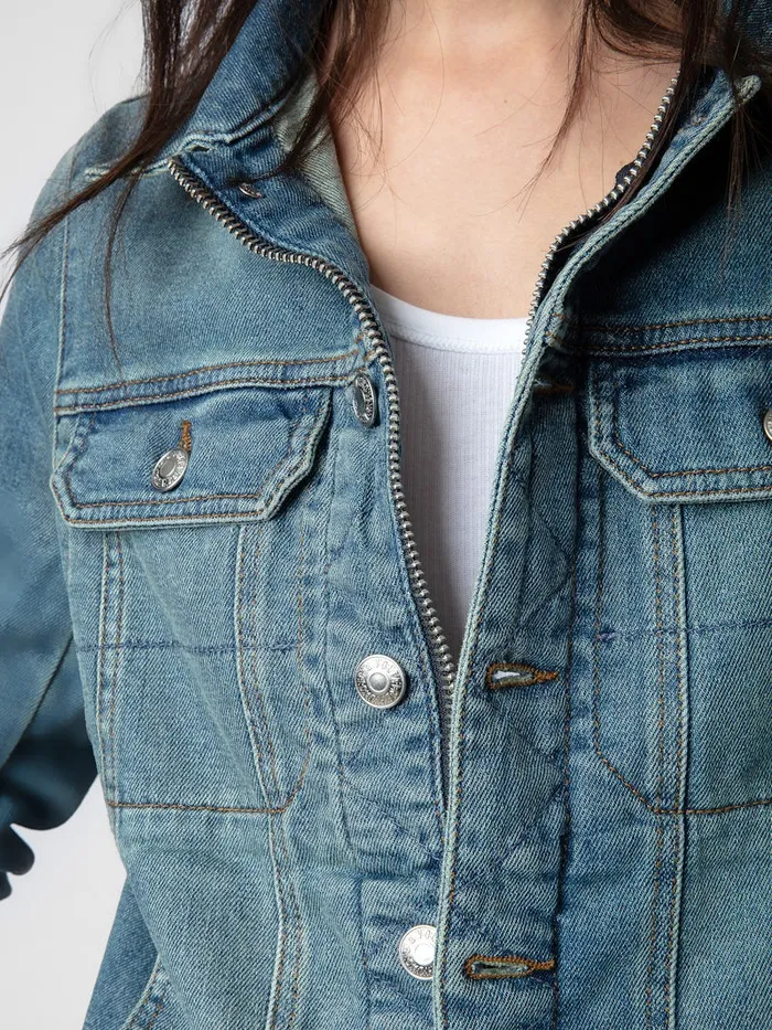 Women Zadig and Voltaire Jackets and Coats Kioky Denim Jacket Blue