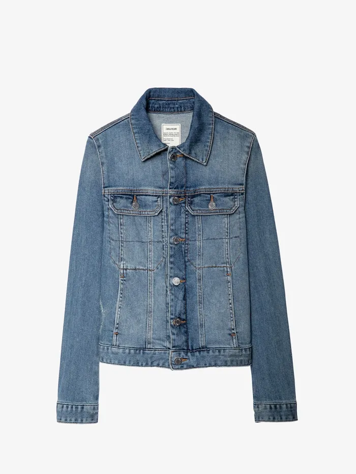 Women Zadig and Voltaire Jackets and Coats Kioky Denim Jacket Blue