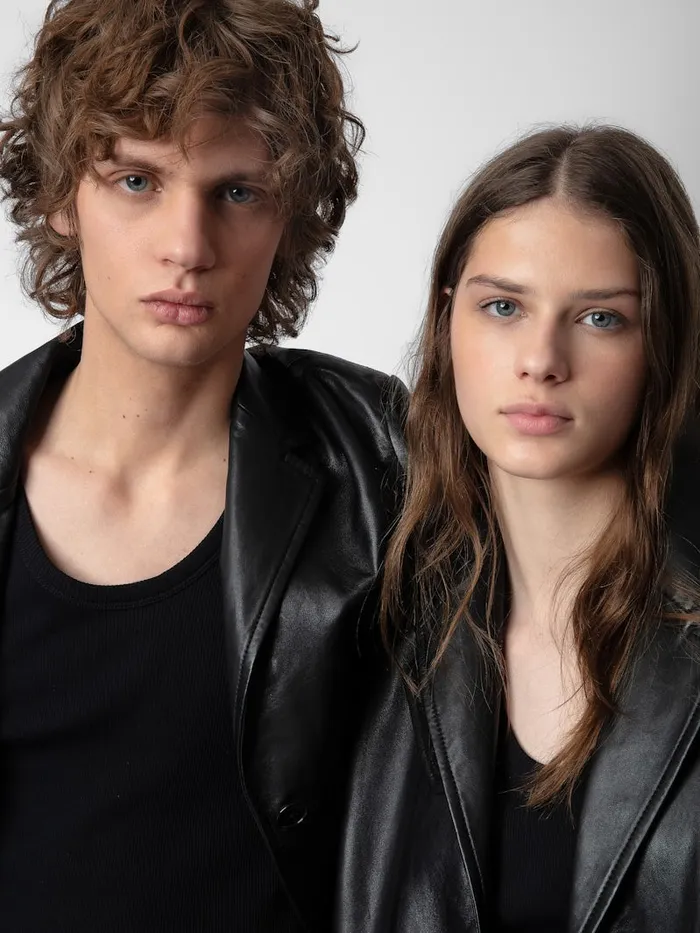 Women Zadig and Voltaire Jackets and Coats Macari Leather Coat Black
