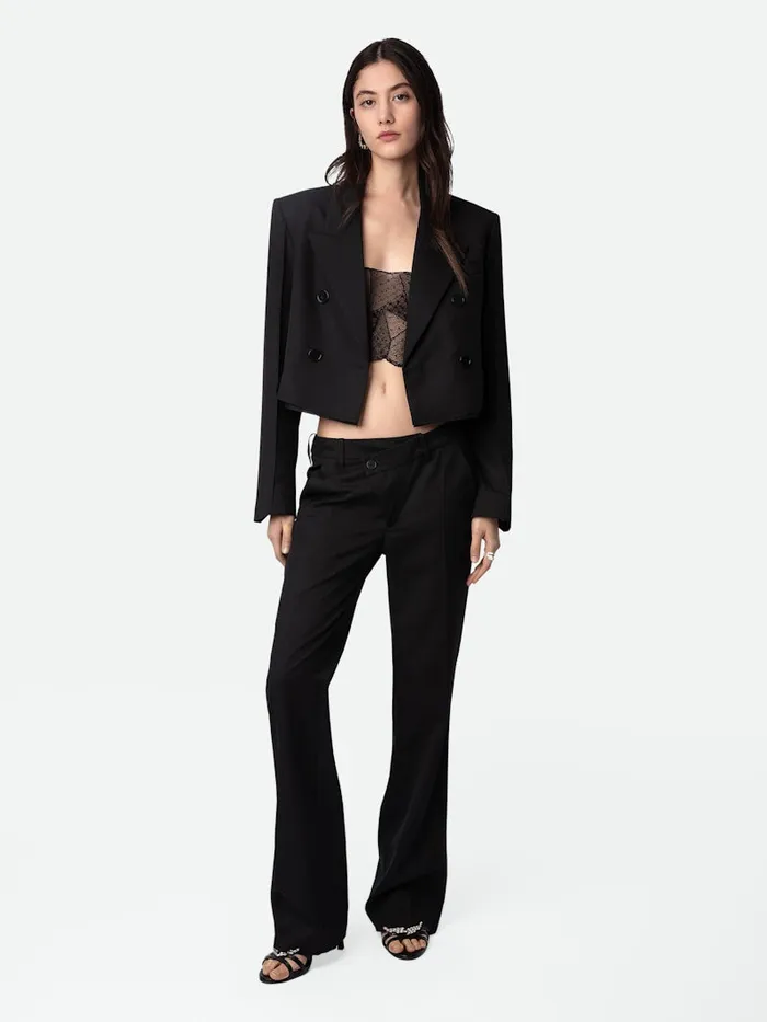 Women Zadig and Voltaire Jackets and Coats Vito Blazer Black